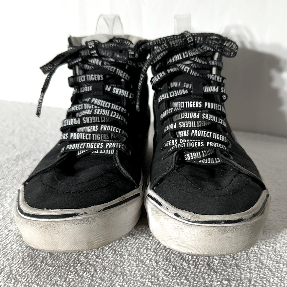 Vans Discovery Project Cats Black High Top Sneakers Project Tigers 9.5 - Picture 13 of 15